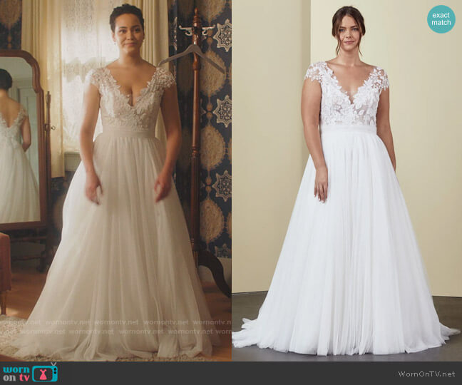 Amsale Danielle Gown worn by Macy Vaughn (Madeleine Mantock) on Charmed
