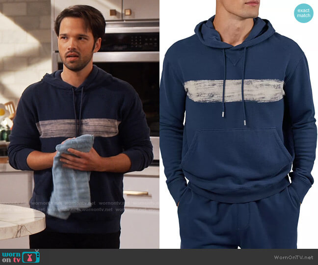 ATM Anthony Thomas Melillo French Terry Pullover Hoodie worn by Freddie Benson (Nathan Kress) on iCarly