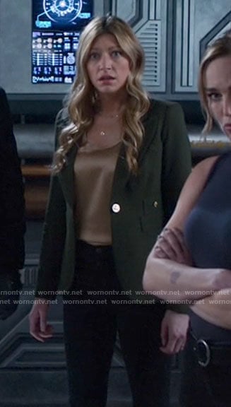 Ava’s green blazer on Legends of Tomorrow