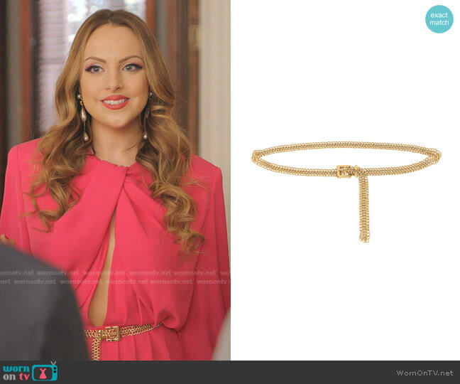 B-Low The Belt Audrey Mini Belt worn by Fallon Carrington (Elizabeth Gillies) on Dynasty