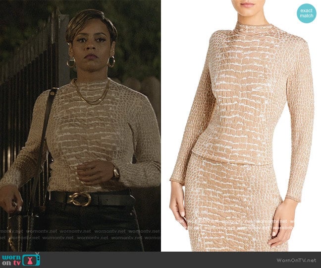 BOSS Fabricia Textured Knit Top