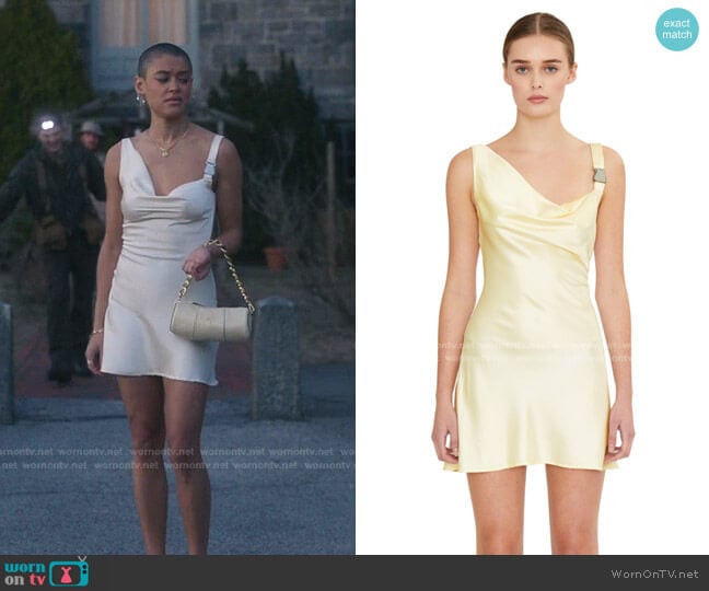 Guizio Buckle Closure Dress worn by Julien Calloway (Jordan Alexander) on Gossip Girl