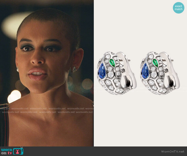 Bvlgari Serpenti Earrings worn by Julien Calloway (Jordan Alexander) on Gossip Girl