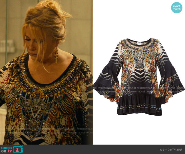 Camilla Lost Paradise Dress worn by Tanya McQuoid (Jennifer Coolidge) on The White Lotus