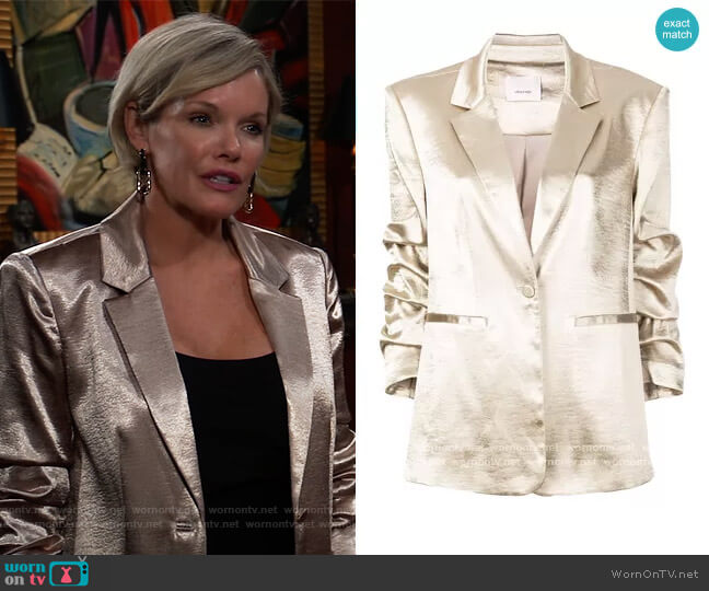 Cinq a Sept Kylie blazer worn by Ava Jerome (Maura West) on General Hospital