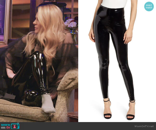 Commando Control Top Faux Patent Leather Leggings worn by Leah McSweeney on The Real Housewives of New York City