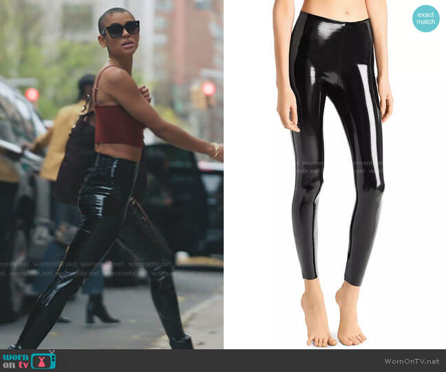 Commando Patent Faux Leather Leggings worn by Julien Calloway (Jordan Alexander) on Gossip Girl