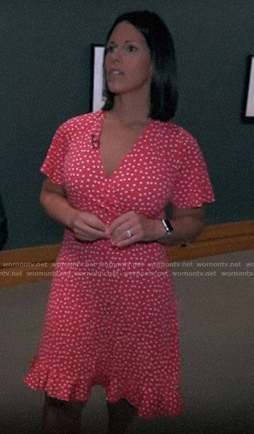 Dana Jacobson’s red polka dot dress on CBS Mornings