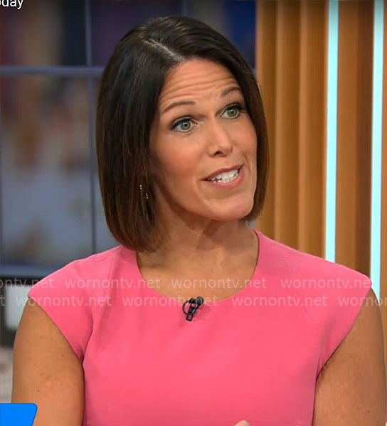 Dana Jacobson’s pink dress on CBS This Morning