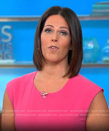 Dana Jacobson’s pink dress on CBS This Morning
