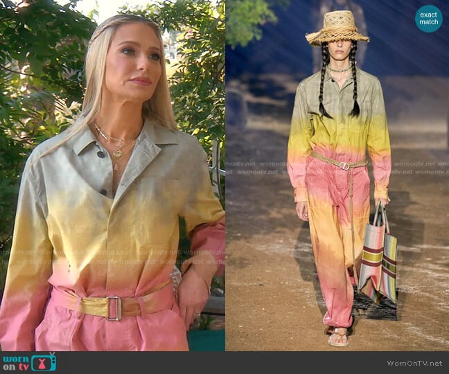 Dior Spring Summer 2020 Collection worn by Dorit Kemsley on The Real Housewives of Beverly Hills