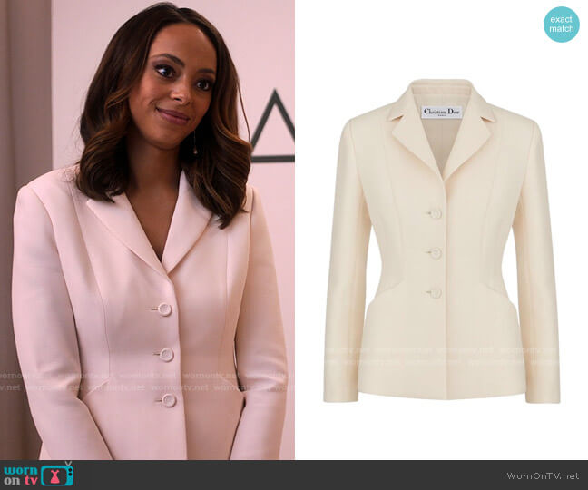 Dior 30 Montaigne Bar Jacket worn by Whitney Green (Amber Stevens West) on Run the World