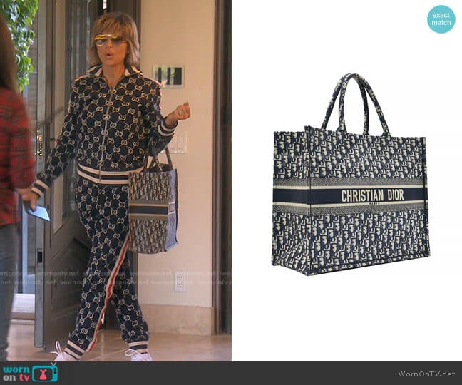 Dior Book Tote Bag worn by Lisa Rinna on The Real Housewives of Beverly Hills