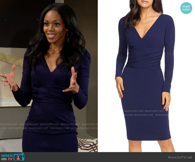 Dress the Population Drew Dress worn by Amanda Sinclair (Mishael Morgan) on The Young and the Restless