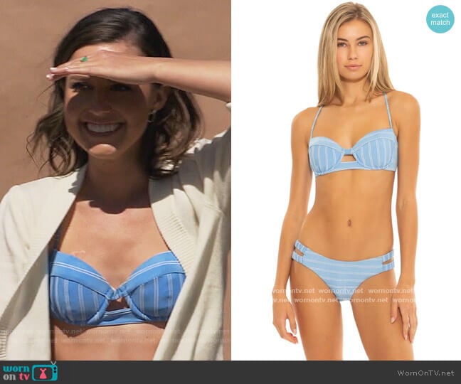 Everything But Water Ribbed Underwire Bikini Top worn by Katie Thurston on The Bachelorette