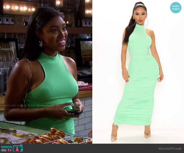 Fashion Nova Back For Good Maxi Dress worn by Chanel Dupree (Precious Way) on Days of our Lives