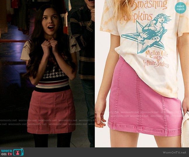 Free People Modern Femme Skirt worn by Nini (Olivia Rodrigo) on High School Musical The Musical The Series