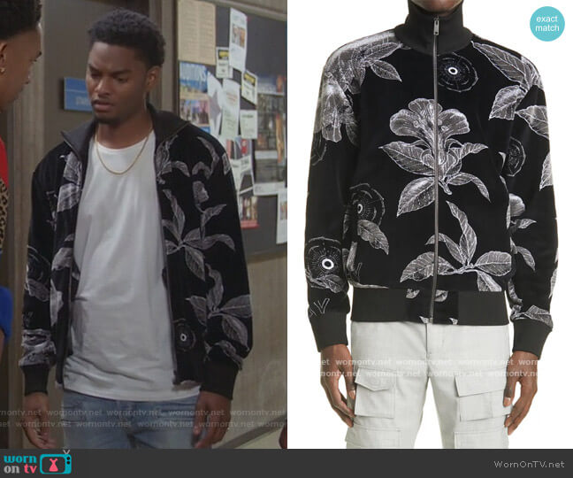 Givenchy Velvet Full-Zip Track Jacket
