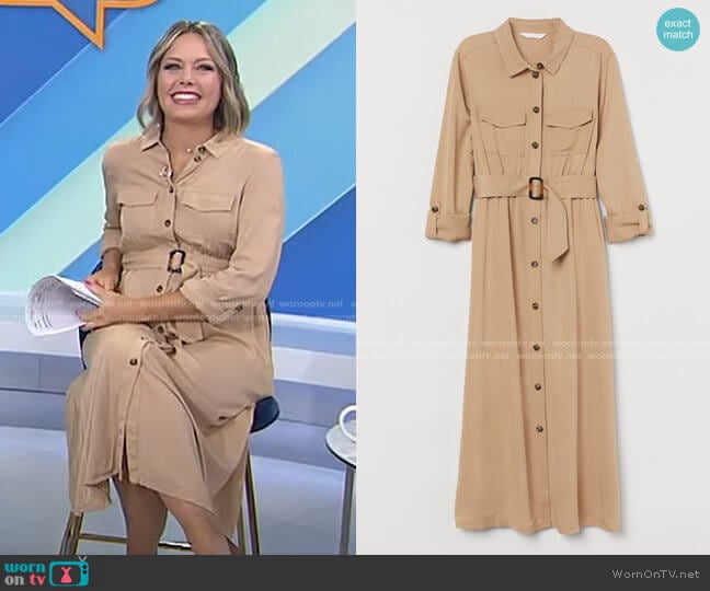H&M Mama Shirt Dress worn by Dylan Dreyer on Today