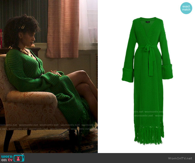 Hanifa Miya Knit Cardigan Dress worn by Sondi Hill (Corbin Reid) on Run the World