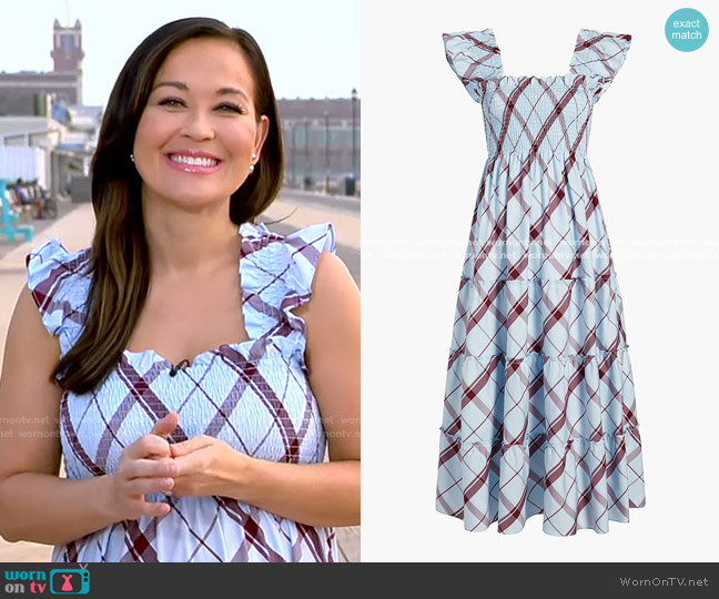 Hill House The Ellie Nap Dress worn by Eva Pilgrim on Good Morning America
