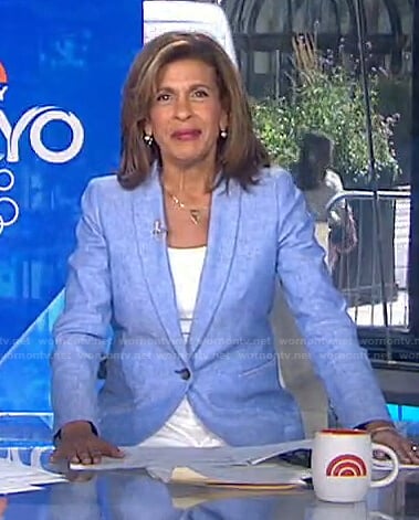 Hoda’s light blue blazer on Today