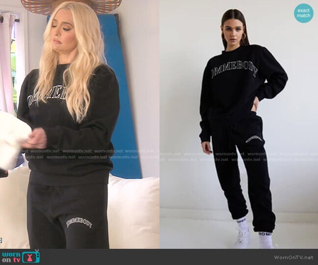Hommebody Hommebody Print Sweatpants worn by Erika Jayne on The Real Housewives of Beverly Hills