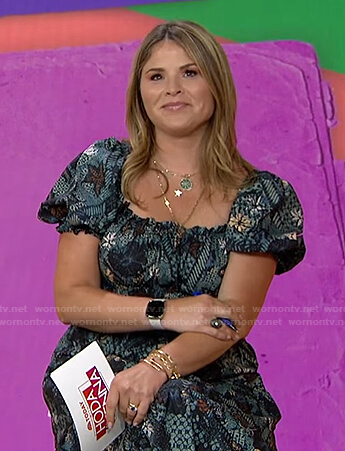 Jenna’s floral puff sleeve dress on Today