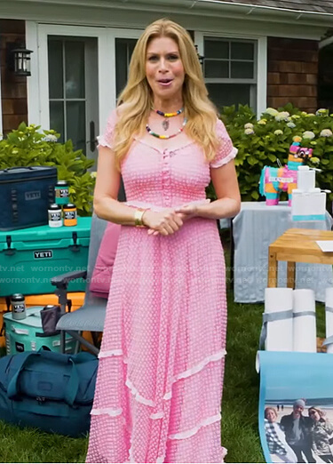 Jill’s pink eyelet maxi dress on Today