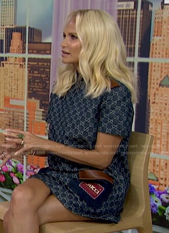 Kristin Chenoweth’s print denim mini dress on Today