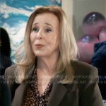 Laura’s leopard print blouse on General Hospital