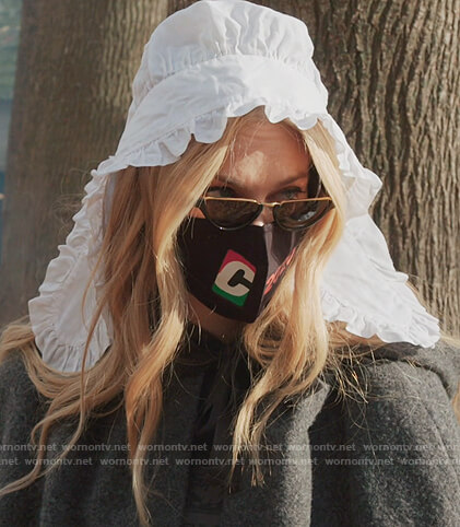 Leah’s black half moon sunglasses on The Real Housewives of New York City