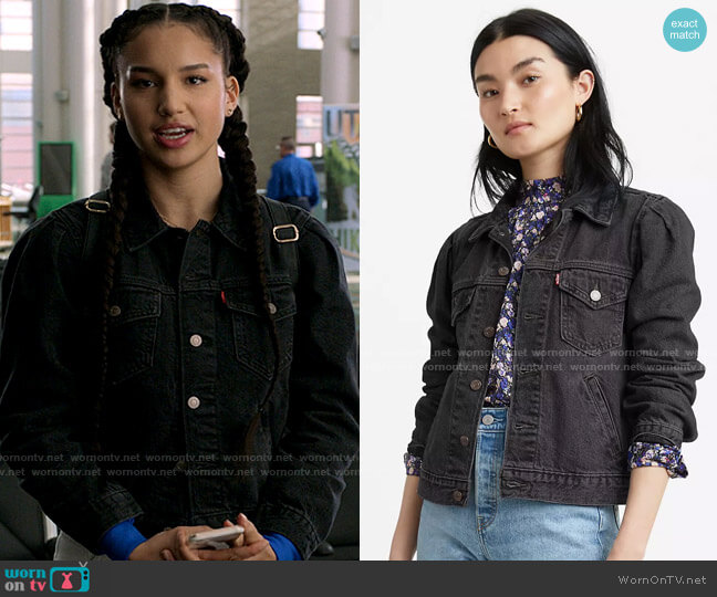 Levis Original Utility Trucker Jacket worn by Gina (Sofia Wylie) on High School Musical The Musical The Series