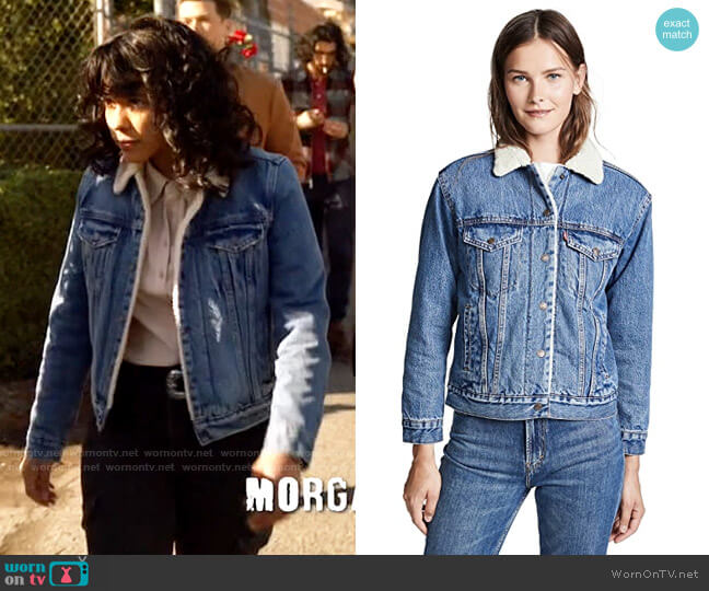 Levis Ex-Boyfriend Sherpa Trucker Jacket worn by Esperanza Cruz (Lisseth Chavez) on Legends of Tomorrow