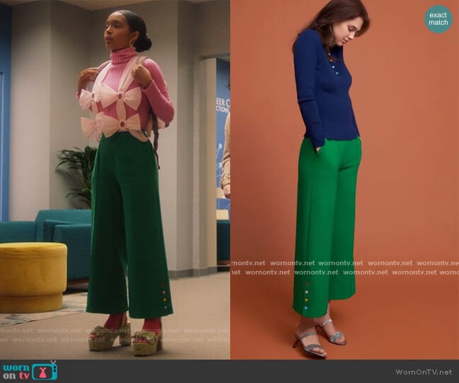 Lisa Perry 2018 Fall Collection worn by Zoey Johnson (Yara Shahidi) on Grown-ish