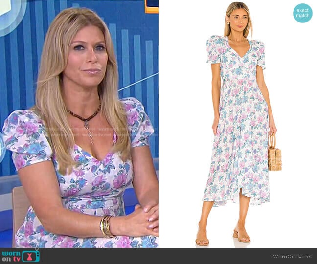 Love Shack Fancy Hutchinson Dress worn by Jill Martin on Today