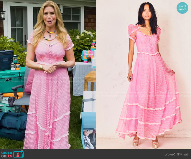 Love Shack Fancy Odessa Dress worn by Jill Martin on Today