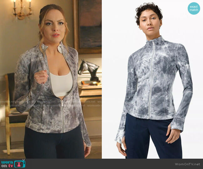 Lululemon Define Jacket worn by Fallon Carrington (Elizabeth Gillies) on Dynasty
