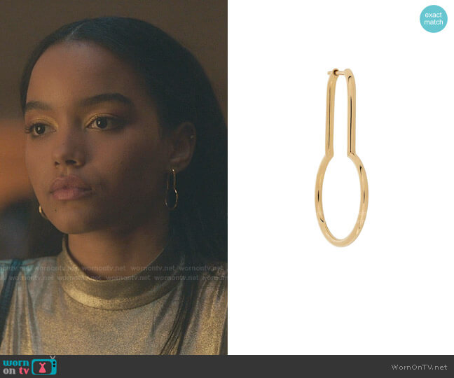 Maria Black Punto Earring worn by Zoya Lott (Whitney Peak) on Gossip Girl