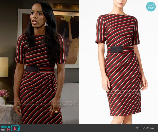 Weekend Max Mara Palato Dress worn by Imani Benedict (Leigh-Ann Rose) on The Young and the Restless