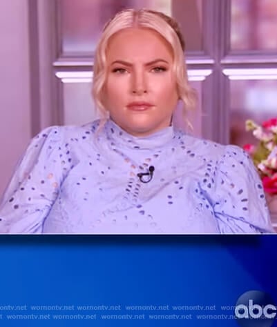 Meghan’s blue eyelet dress on The View