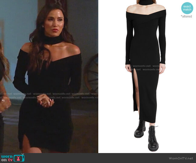 Monse Off Shoulder Turtleneck Arch Dress worn by Kaitlyn Bristowe on The Bachelorette