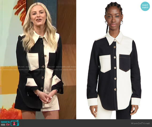 Nanushka Seint Shirt worn by Morgan Stewart on E! News