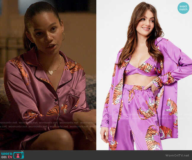 Nasty Gal Drive Me Wild Pajamas