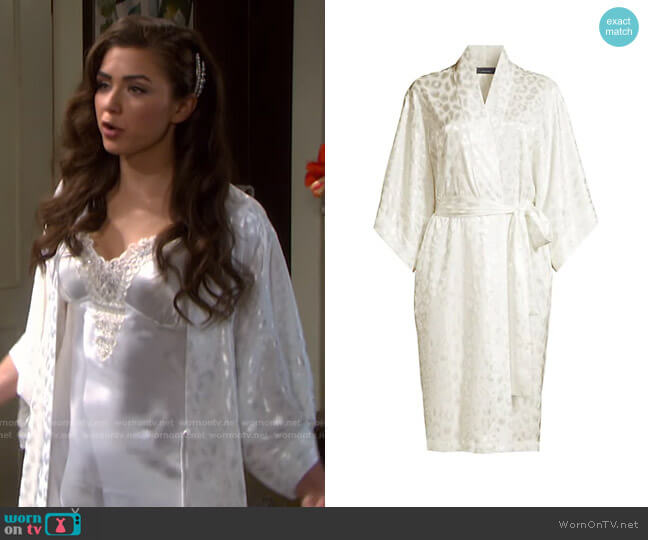 Natori Decadence Satin Robe worn by Ciara Brady (Victoria Konefal) on Days of our Lives