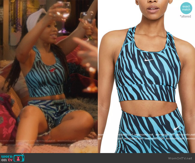 Nike Dri-fit Sports Bra worn by Jazlyn Forster (Chloe Bailey) on Grown-ish