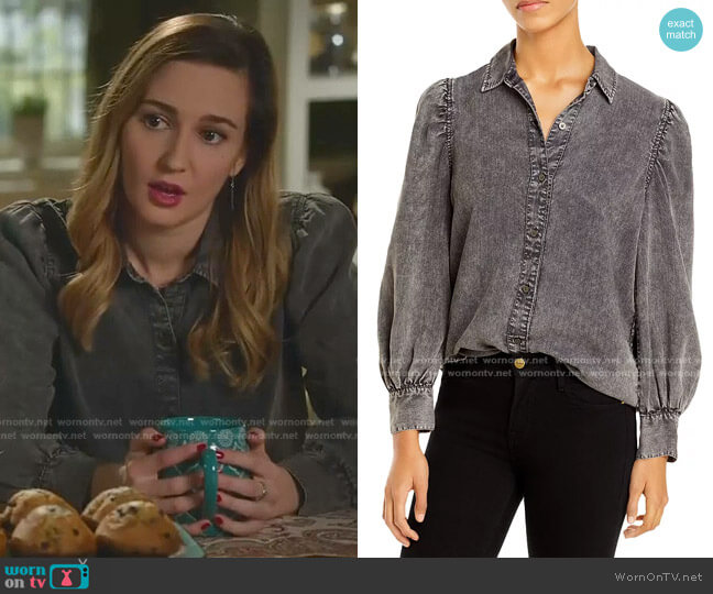 Rails Angelica Chambray Shirt worn by Joy Harper (Katherine Barrell) on Good Witch