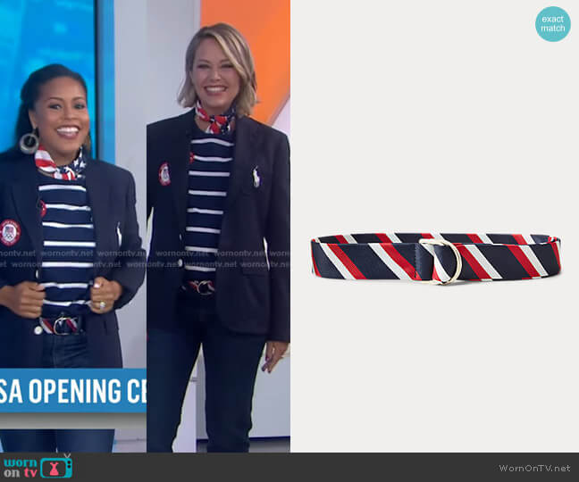 Ralph Lauren x Team USA Team USA Closing Ceremony Belt worn by Dylan Dreyer on Today