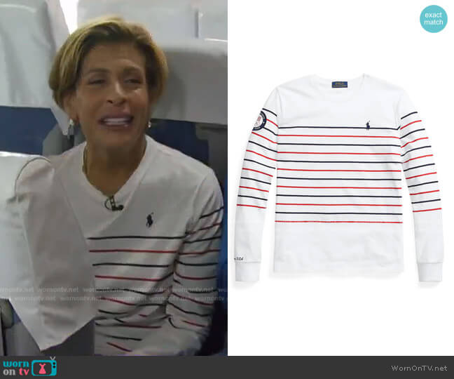 Polo Ralph Lauren Team USA Jersey Long-Sleeve Tee worn by Hoda Kotb on Today