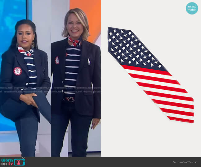 Ralph Lauren x Team USA Team USA Opening Ceremony Scarf worn by Dylan Dreyer on Today